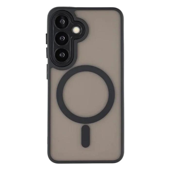 WANLONFENG - WANLONFENG Mobilskal för Samsung Galaxy S26 PC + TPU Stöttålig Magnetisk - Svart