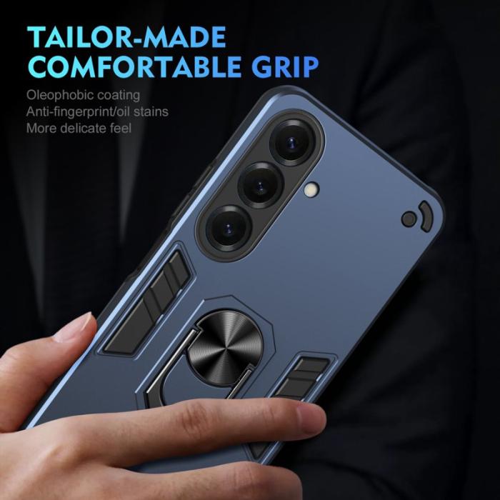 OEM - Mobilskal för Samsung Galaxy S26 PC + TPU Stöttålig med Ring - Blå