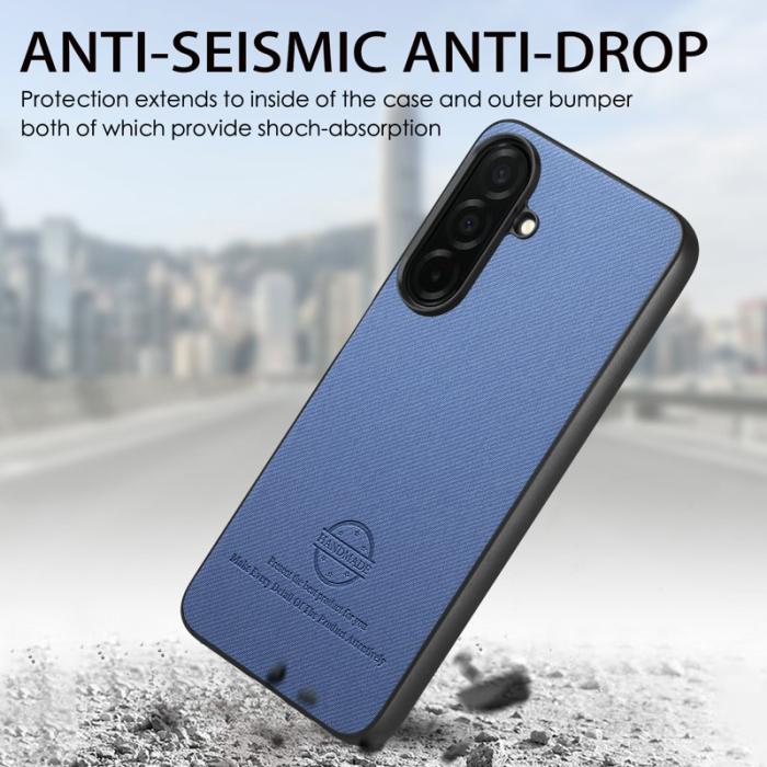 OEM - Mobilskal för Samsung Galaxy S26 Plus Konstläder - Blå