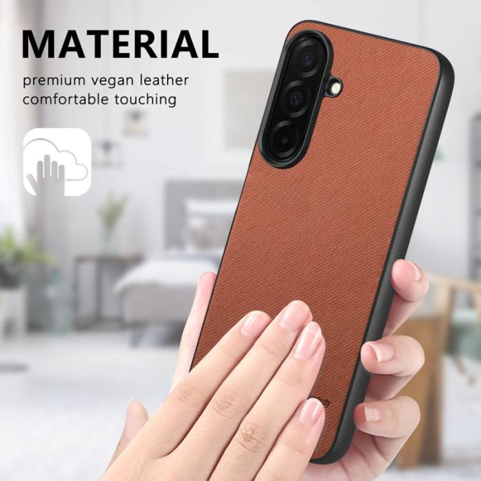 OEM - Mobilskal för Samsung Galaxy S26 Plus Konstläder - Brun