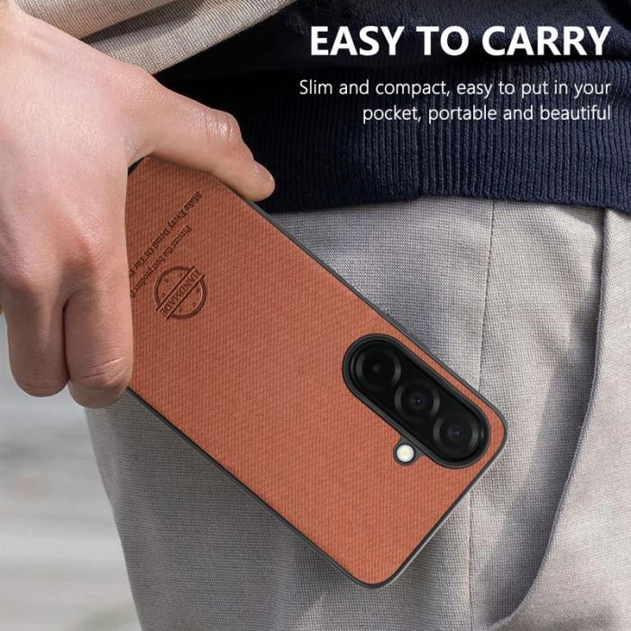 OEM - Mobilskal för Samsung Galaxy S26 Plus Konstläder - Brun