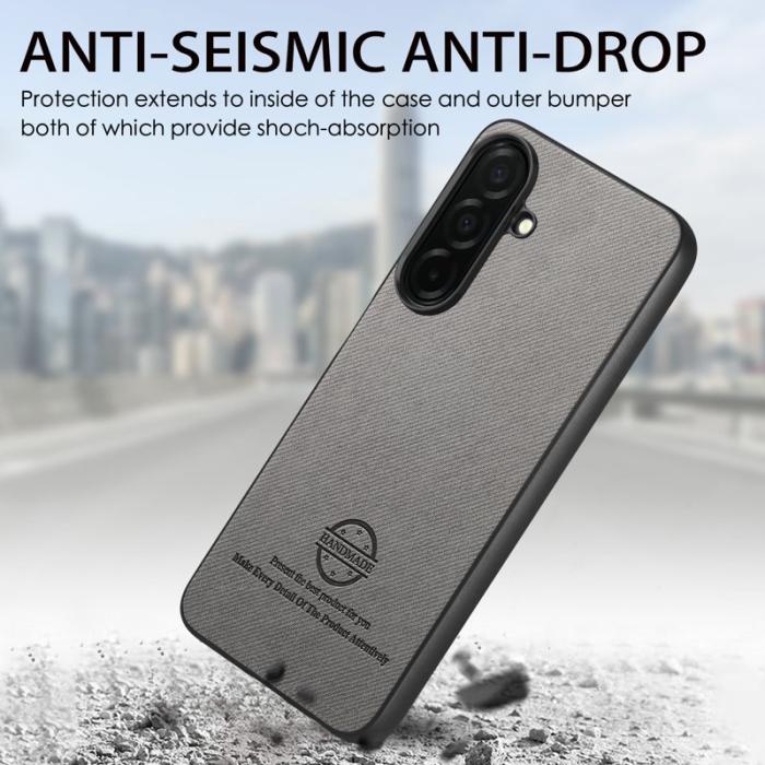 OEM - Mobilskal för Samsung Galaxy S26 Plus Konstläder - Grå