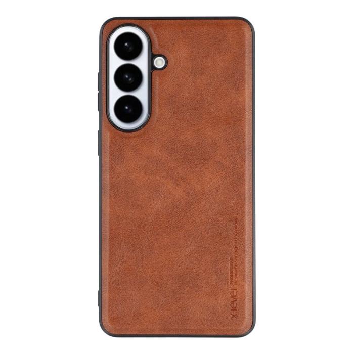 X-Level - X-Level Mobilskal för Samsung Galaxy S26 Plus Äkta läder PC + TPU - Brun