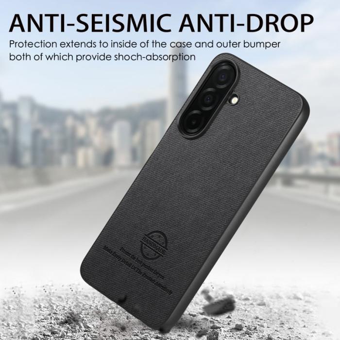 OEM - Mobilskal för Samsung Galaxy S26 Plus Konstläder - Svart