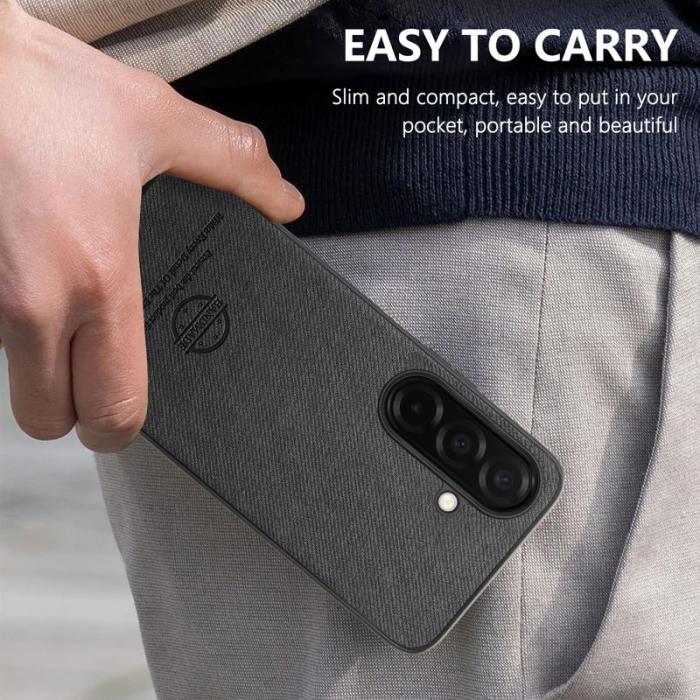 OEM - Mobilskal för Samsung Galaxy S26 Plus Konstläder - Svart