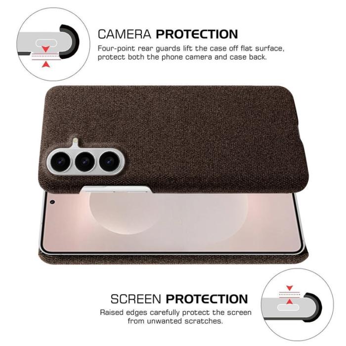 OEM - Mobilskal för Samsung Galaxy S26 Plus Anti-rep skydd PC - Brun