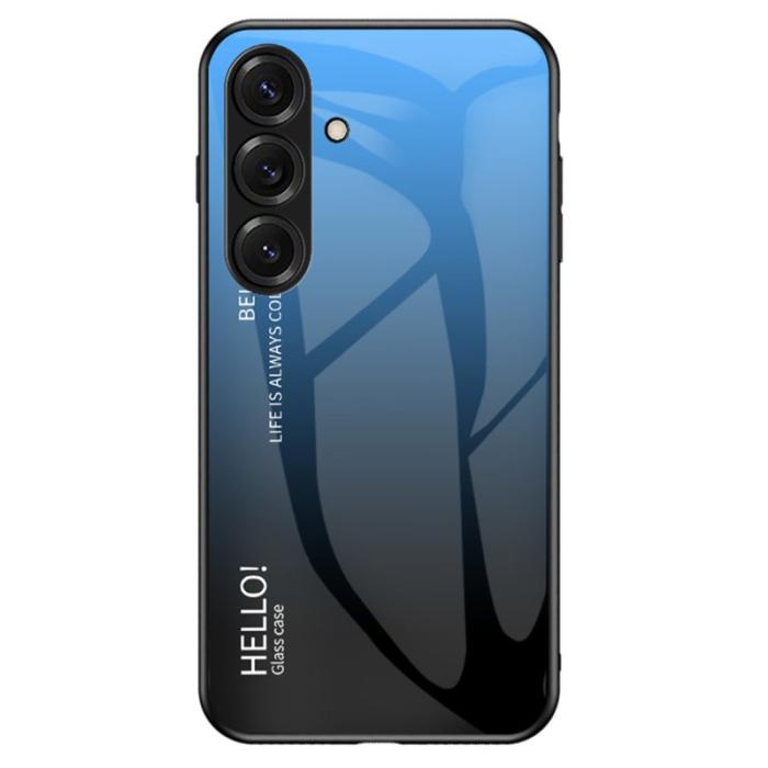 OEM - Mobilskal för Samsung Galaxy S26 Plus Anti-Scratch PC + TPU - Gradient Blå Svart