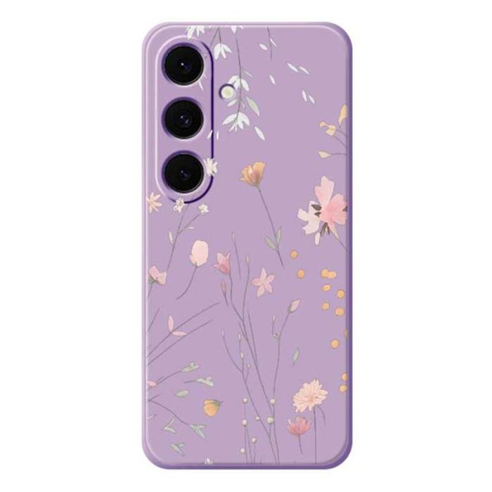 OEM - Mobilskal för Samsung Galaxy S26 Plus Blommönster TPU - Lila