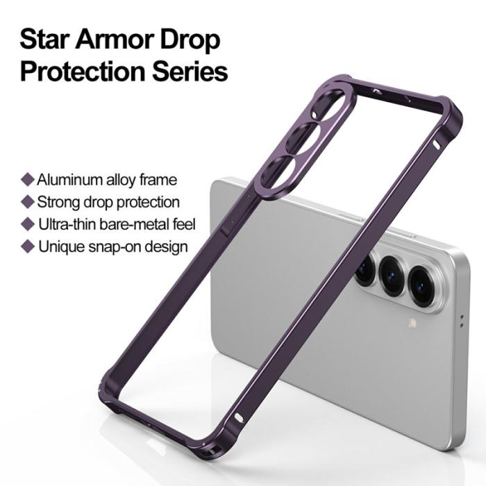 OEM - Mobilskal för Samsung Galaxy S26 Plus Bumper med linsram - Mörklila