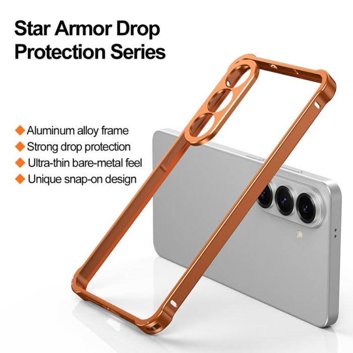 OEM - Mobilskal för Samsung Galaxy S26 Plus Bumper med linsram - Orange