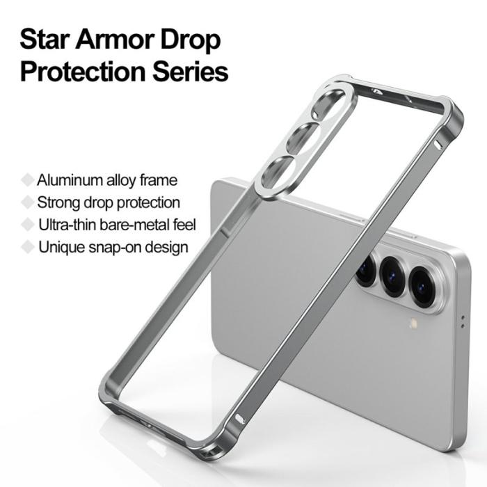 OEM - Mobilskal för Samsung Galaxy S26 Plus Bumper med linsram - Silver