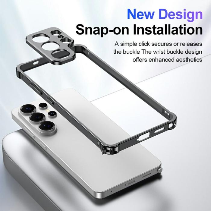 OEM - Mobilskal för Samsung Galaxy S26 Plus Bumper med linsram - Silver