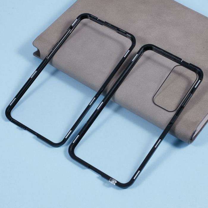 OEM - Mobilskal för Samsung Galaxy S26 Plus Dubbel-Sidigt Härdat Glas - Svart