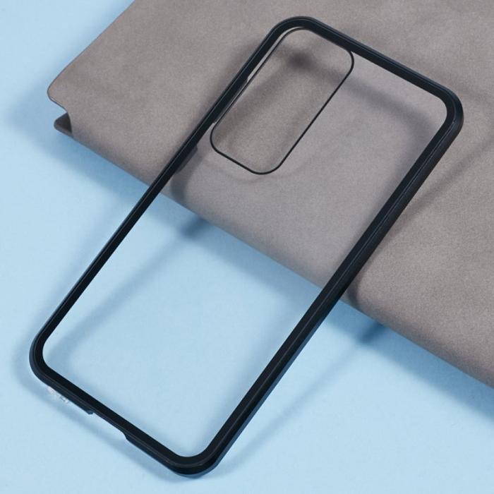 OEM - Mobilskal för Samsung Galaxy S26 Plus Dubbel-Sidigt Härdat Glas - Svart