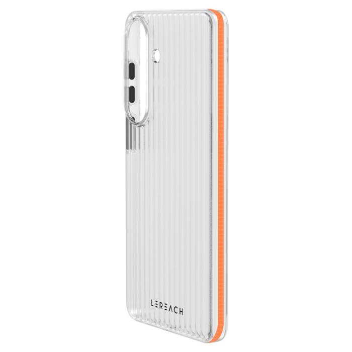 LeReach - LeReach Mobilskal för Samsung Galaxy S26 Plus Flödande rutnät PC - Orange