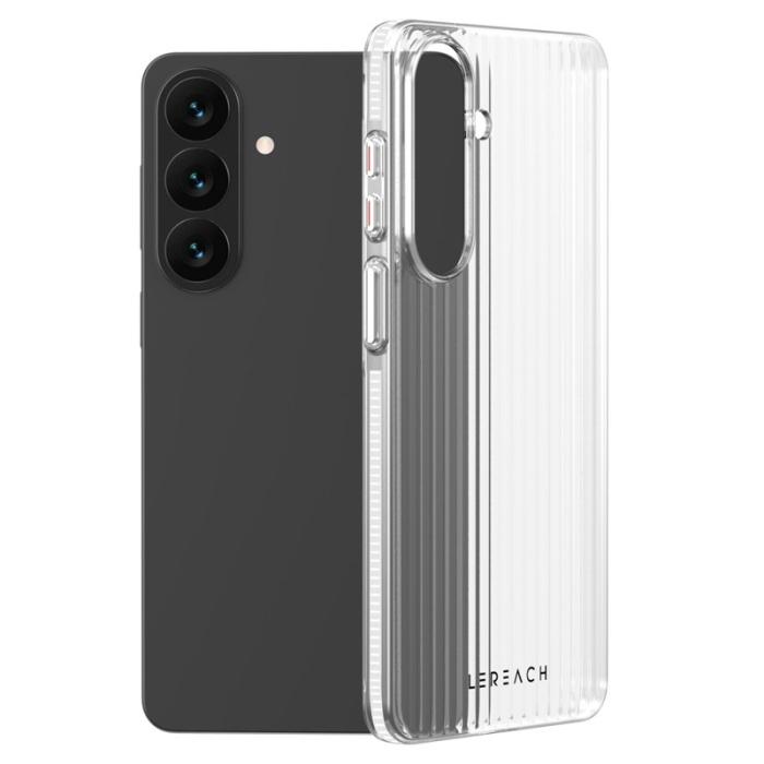 LeReach - LeReach Mobilskal för Samsung Galaxy S26 Plus Flödande rutnät PC - Vit
