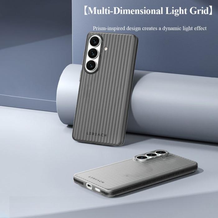 LeReach - LeReach Mobilskal för Samsung Galaxy S26 Plus Flödande rutnät PC - Vit