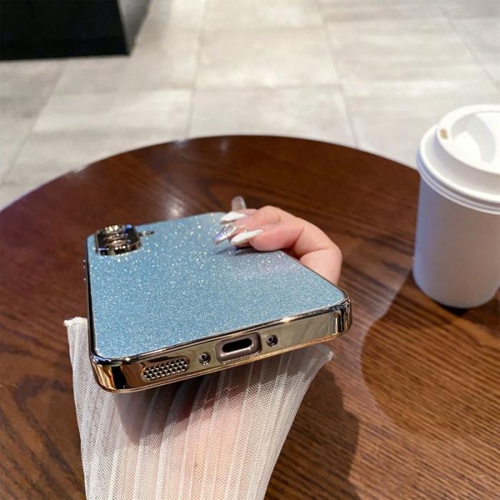 OEM - Mobilskal för Samsung Galaxy S26 Plus Glitter Anti Drop PC + TPU - Blå