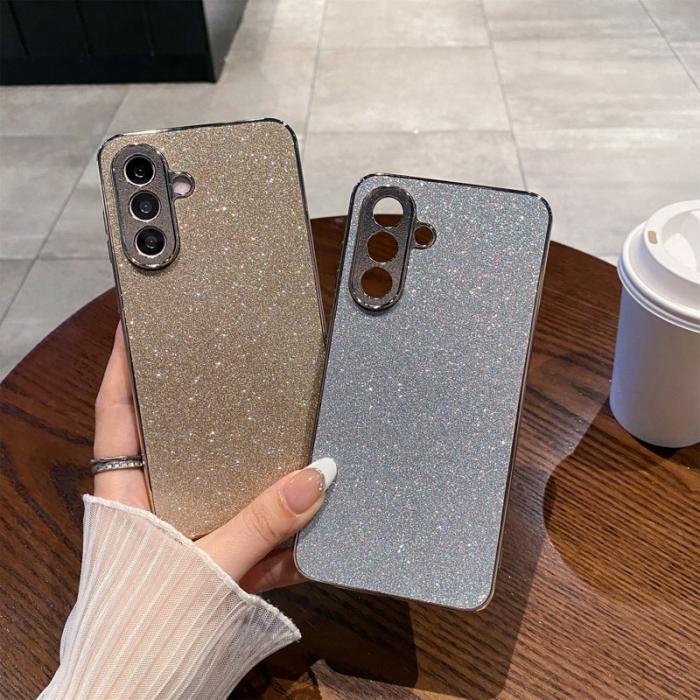 OEM - Mobilskal för Samsung Galaxy S26 Plus Glitter Anti Drop PC + TPU - Blå