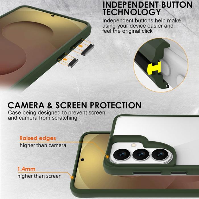 OEM - Mobilskal för Samsung Galaxy S26 Plus Hybrid PC + TPU Stöttålig - Grön