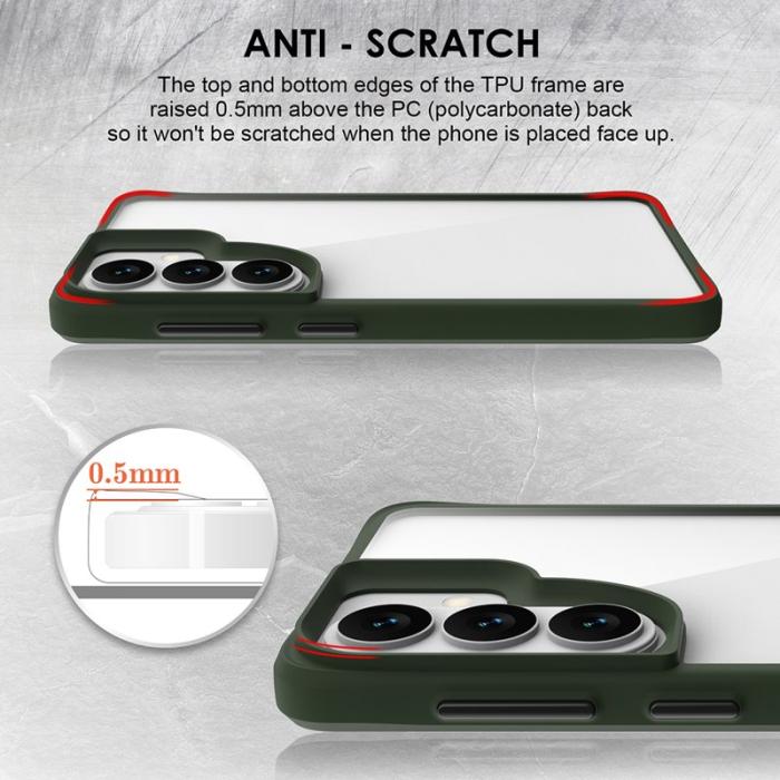 OEM - Mobilskal för Samsung Galaxy S26 Plus Hybrid PC + TPU Stöttålig - Grön
