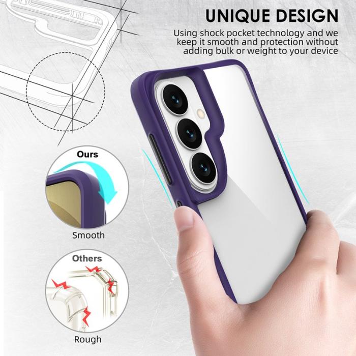 OEM - Mobilskal för Samsung Galaxy S26 Plus Hybrid PC + TPU Stöttålig - Lila