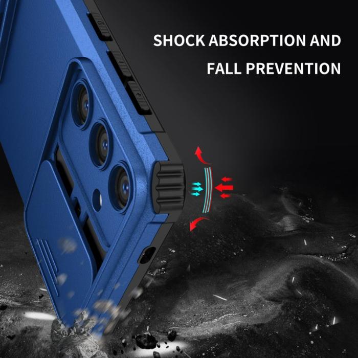 OEM - Mobilskal för Samsung Galaxy S26 Plus Kamera Skydd PC + TPU - Blå