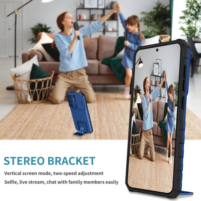 OEM - Mobilskal för Samsung Galaxy S26 Plus Kamera Skydd PC + TPU - Blå