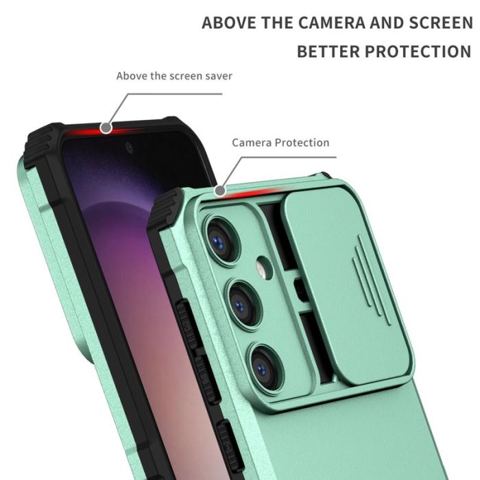 OEM - Mobilskal för Samsung Galaxy S26 Plus Kamera Skydd PC + TPU - Ljusblå