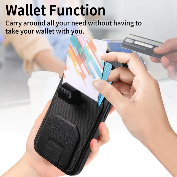 OEM - Mobilskal för Samsung Galaxy S26 Plus Kickstand Card Slot TPU - Svart