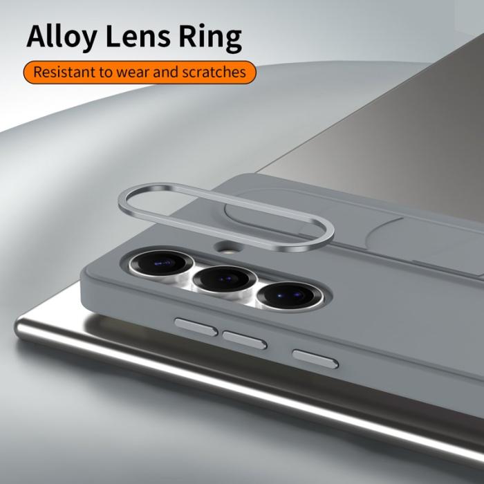 OEM - Mobilskal för Samsung Galaxy S26 Plus Kickstand PC + Silikon - Grå