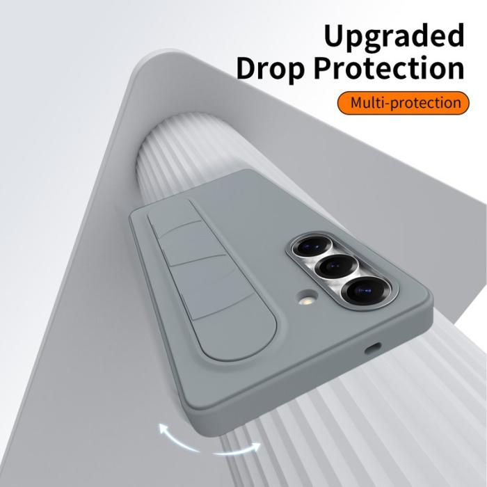 OEM - Mobilskal för Samsung Galaxy S26 Plus Kickstand PC + Silikon - Grå