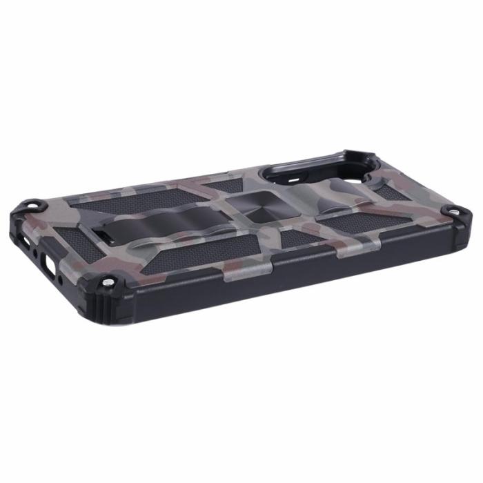 OEM - Mobilskal för Samsung Galaxy S26 Plus Kickstand PC + TPU - Armégrön