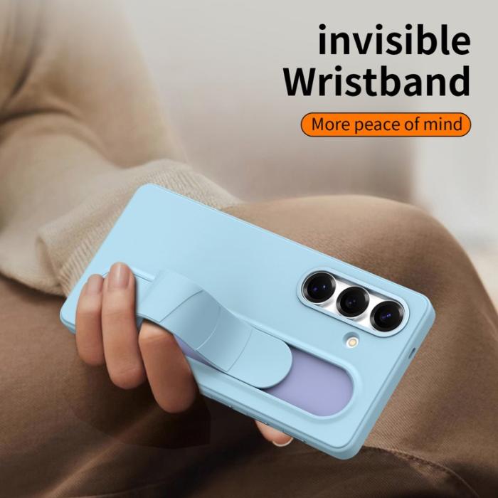 WANLONFENG - WANLONFENG Mobilskal för Samsung Galaxy S26 Plus Kickstand PC + TPU - Blå