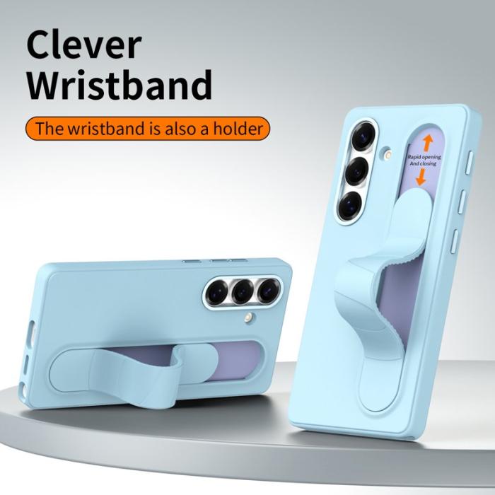 WANLONFENG - WANLONFENG Mobilskal för Samsung Galaxy S26 Plus Kickstand PC + TPU - Blå