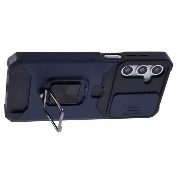 OEM - Mobilskal för Samsung Galaxy S26 Plus Kickstand PC + TPU - Mörkblå