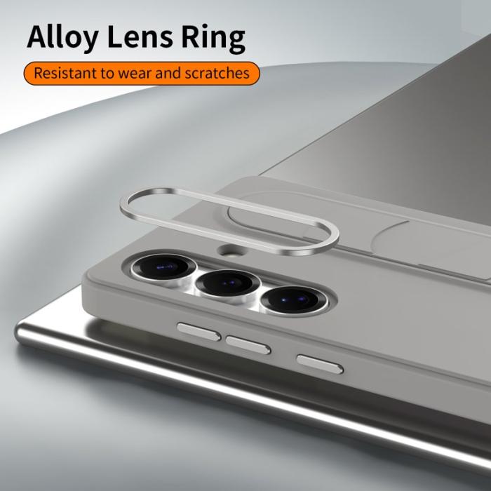 OEM - Mobilskal för Samsung Galaxy S26 Plus Kickstand PC + TPU - Titangrå