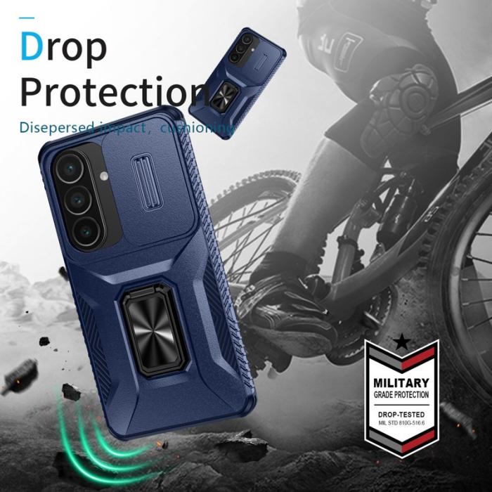 OEM - Mobilskal för Samsung Galaxy S26 Plus Kickstand TPU + PC - Blå