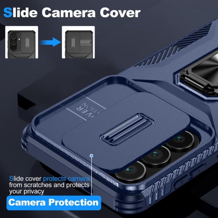 OEM - Mobilskal för Samsung Galaxy S26 Plus Kickstand TPU + PC - Blå