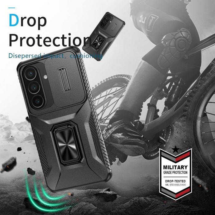 OEM - Mobilskal för Samsung Galaxy S26 Plus Kickstand TPU + PC - Svart