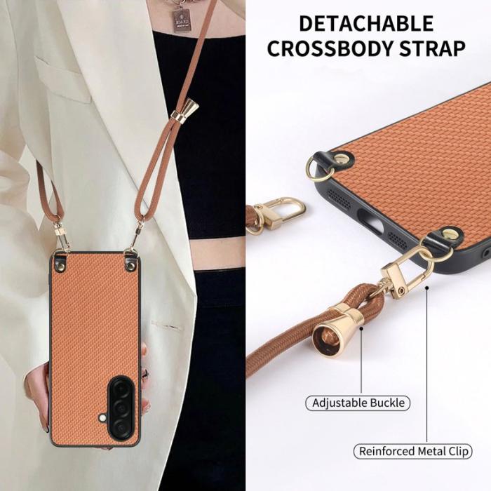 OEM - Mobilskal för Samsung Galaxy S26 Plus Kolfiber Hybrid - Brun