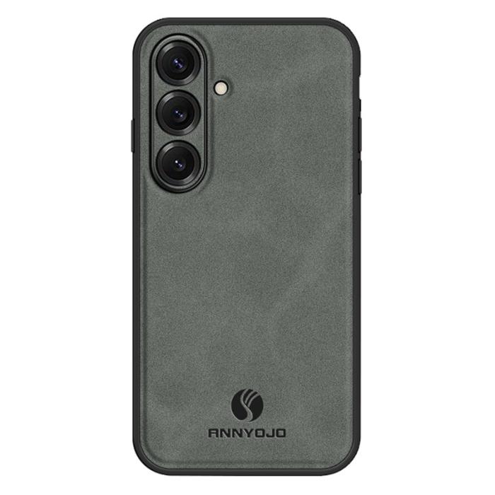 ANNYOJO - Annyojo Mobilskal för Samsung Galaxy S26 Plus Konstläder + PC + TPU - Grå