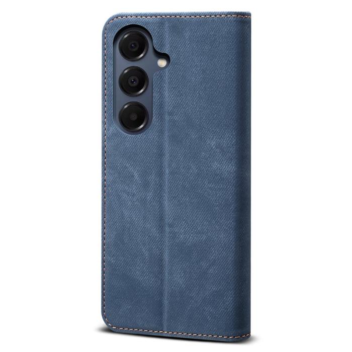 OEM - Mobilskal för Samsung Galaxy S26 Plus Konstläder Ställ - Blå