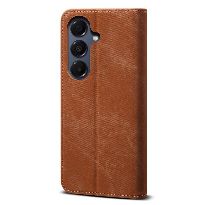 OEM - Mobilskal för Samsung Galaxy S26 Plus Konstläder Ställ - Kaffe