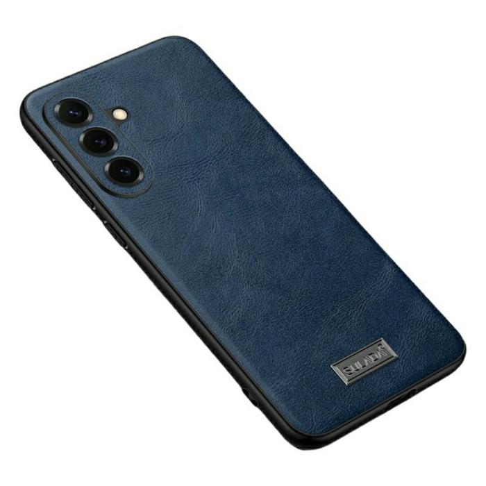 SULADA - Sulada Mobilskal för Samsung Galaxy S26 Plus Konstläder + TPU + PC - Blå