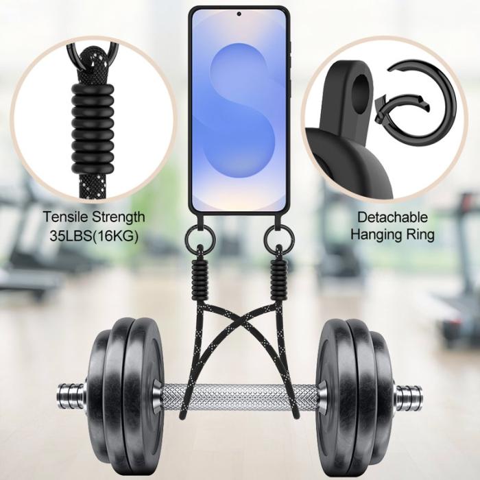 OEM - Mobilskal för Samsung Galaxy S26 Plus Liquid Silicone med kortfack - Svart