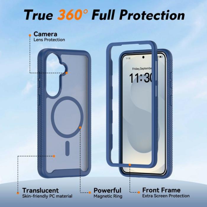 OEM - Mobilskal för Samsung Galaxy S26 Plus Magnetiskt 2 i 1 PC + TPU - Blå