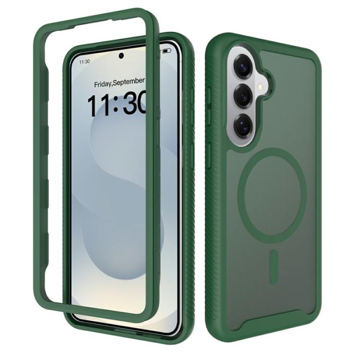 OEM - Mobilskal för Samsung Galaxy S26 Plus Magnetiskt 2 i 1 PC + TPU - Grön