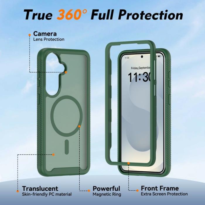 OEM - Mobilskal för Samsung Galaxy S26 Plus Magnetiskt 2 i 1 PC + TPU - Grön