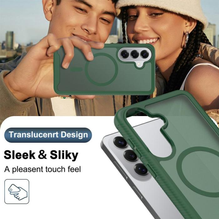 OEM - Mobilskal för Samsung Galaxy S26 Plus Magnetiskt 2 i 1 PC + TPU - Grön